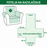 Prešivan pokrivač za sofu Planinski put