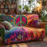 Hippie Prešivani Pokrivač za Sofu