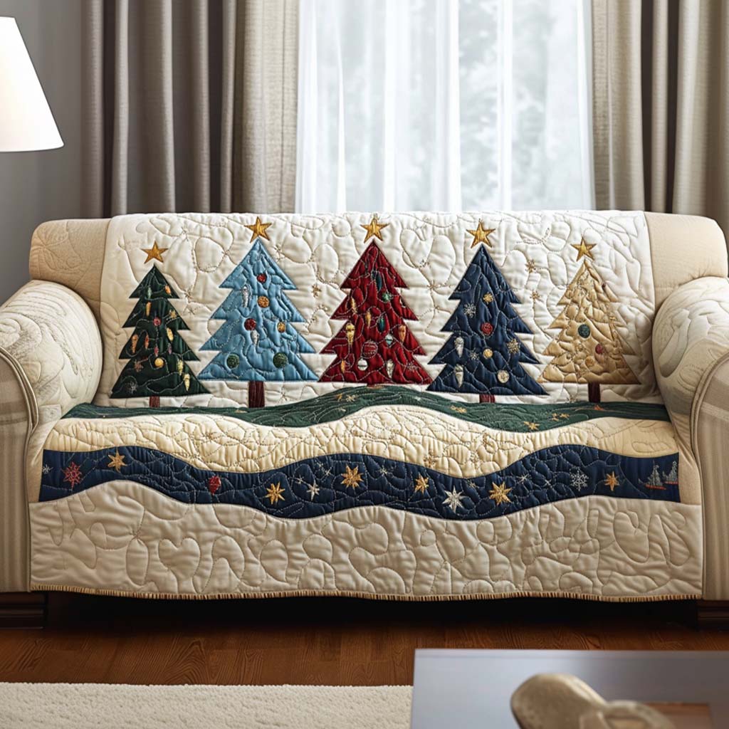 Božićni Quilted Pokrivač za Sofu